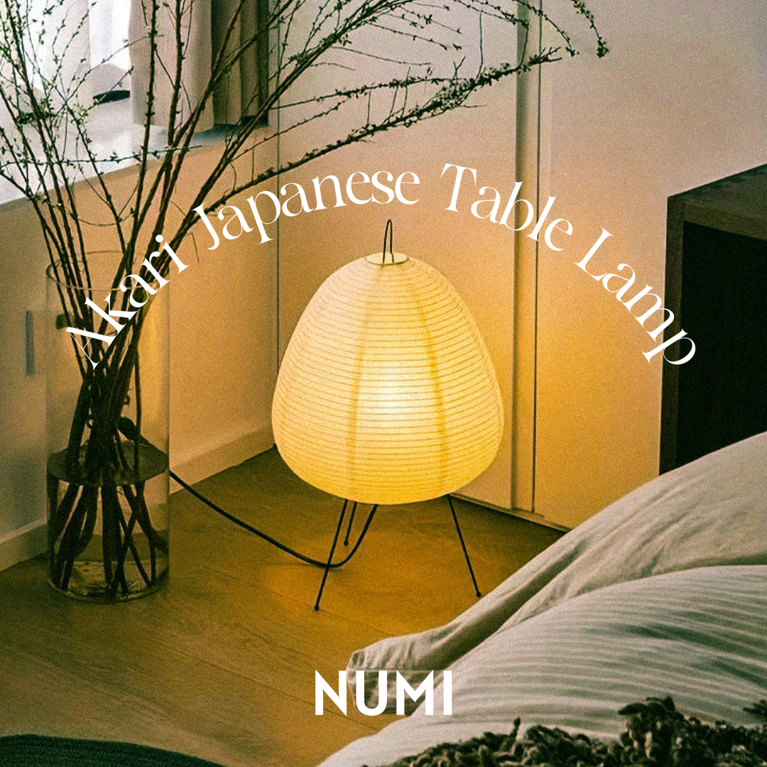 NUMI Akari Japanese Rice Paper Table Lamp